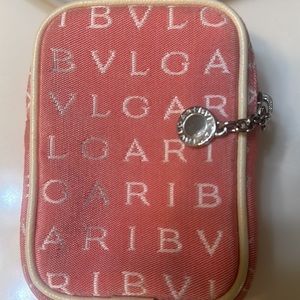 Bulgari Pouch with Silver hardware